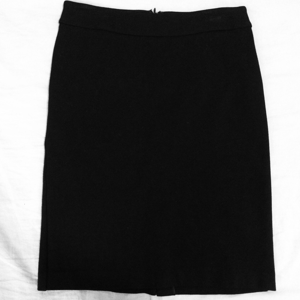 Talbots black stretchy pencil skirt